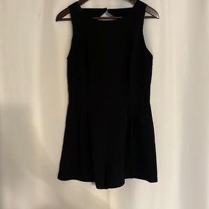 Black romper with open back